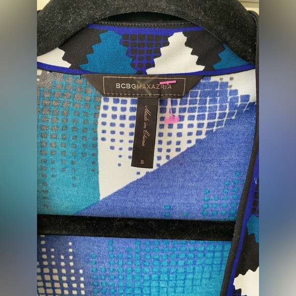 BCBGMAXAZRIA Wrap Dress Blue S - Picture 2 of 7